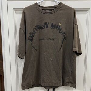 Zara Drowsy Moods Nightmare Walk T-shirt oversized fit. Men’s large olive green